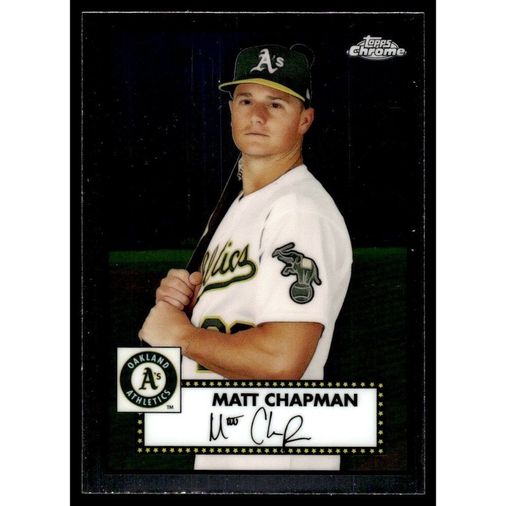 2021 Topps Chrome Platinum Anniversary Matt Chapman Oakland Athletics #175